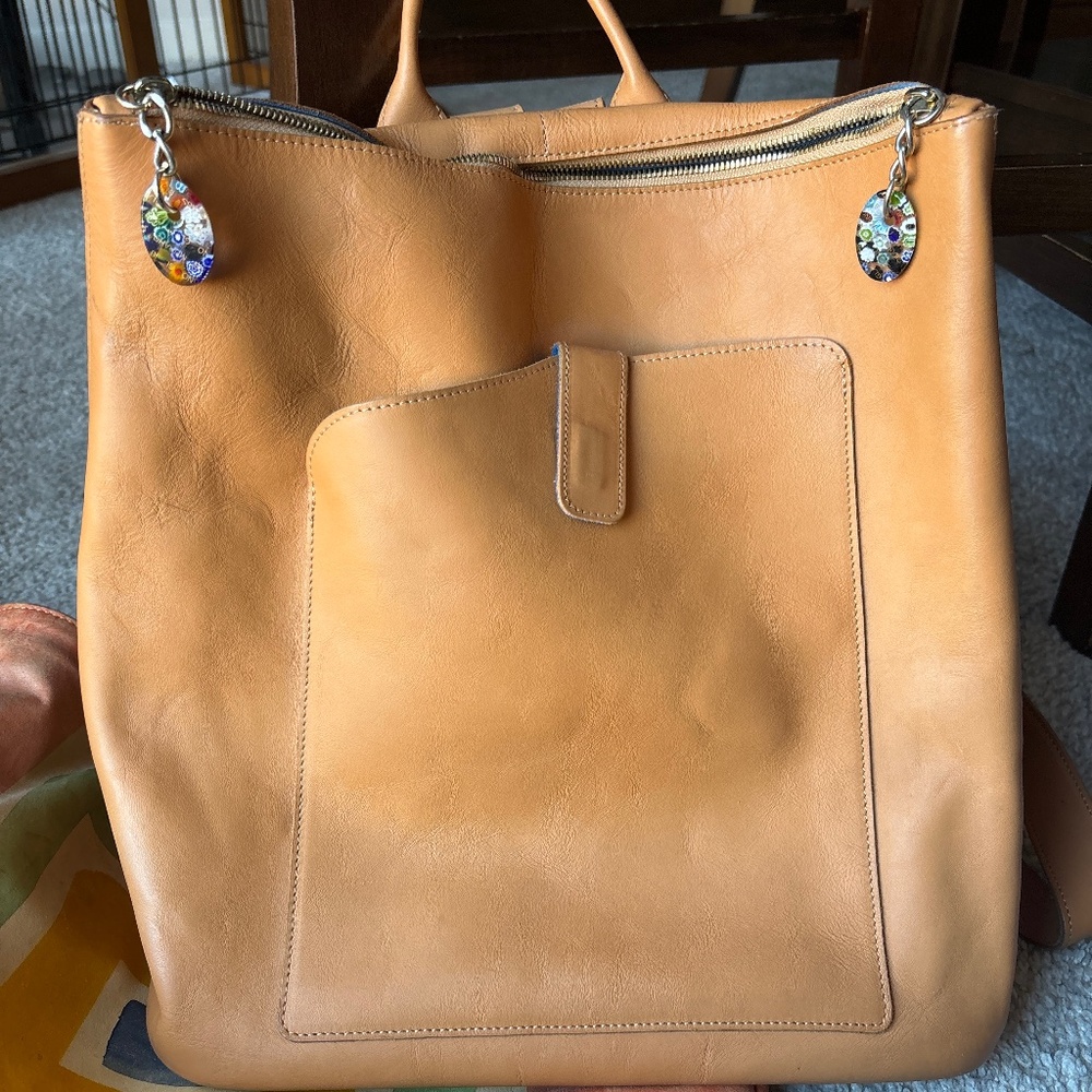 Terrida leather purse backpack